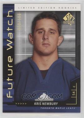 2006-07 SP Authentic - [Base] - Limited #215 - Future Watch - Kris Newbury /100