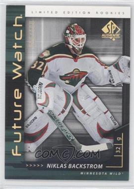 2006-07 SP Authentic - [Base] - Limited #236 - Future Watch - Niklas Backstrom /100