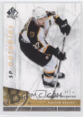 2006-07 SP Authentic - [Base] #143 - SP Notables - Patrice Bergeron /999