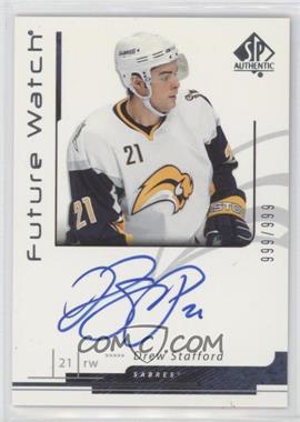 2006-07 SP Authentic - [Base] #168 - Future Watch Autographs - Drew Stafford /999