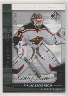 2006-07 SP Authentic - [Base] #236 - Future Watch - Niklas Backstrom /999 [EX to NM]