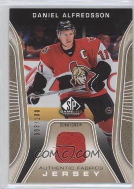 2006-07 SP Game Used Edition - Authentic Fabrics - Gold Jersey #AF-AL - Daniel Alfredsson /100