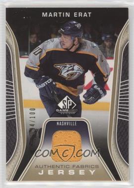 2006-07 SP Game Used Edition - Authentic Fabrics - Gold Jersey #AF-ME - Martin Erat /100