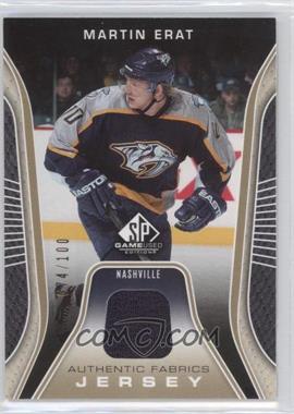 2006-07 SP Game Used Edition - Authentic Fabrics - Gold Jersey #AF-ME - Martin Erat /100