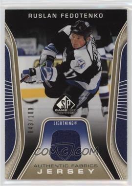 2006-07 SP Game Used Edition - Authentic Fabrics - Gold Jersey #AF-RF - Ruslan Fedotenko /100