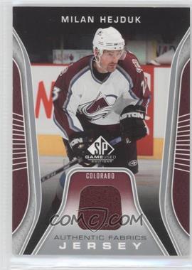 2006-07 SP Game Used Edition - Authentic Fabrics - Jersey #AF-MH - Milan Hejduk