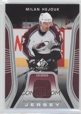 2006-07 SP Game Used Edition - Authentic Fabrics - Jersey #AF-MH - Milan Hejduk