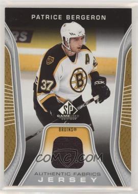 2006-07 SP Game Used Edition - Authentic Fabrics - Jersey #AF-PB - Patrice Bergeron