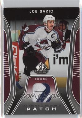 2006-07 SP Game Used Edition - Authentic Fabrics - Patch #AF-JS - Joe Sakic /50 [Noted]