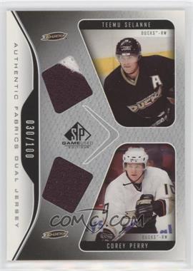 2006-07 SP Game Used Edition - Authentic Fabrics Dual #AF2-SP - Corey Perry, Teemu Selanne /100