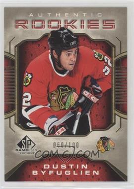 2006-07 SP Game Used Edition - [Base] - Gold #110 - Authentic Rookies - Dustin Byfuglien /100