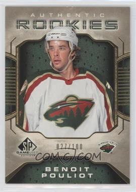 2006-07 SP Game Used Edition - [Base] - Gold #123 - Authentic Rookies - Benoit Pouliot /100