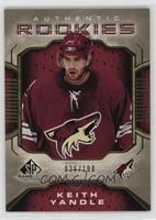 Authentic Rookies - Keith Yandle #/100