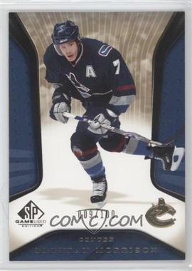 2006-07 SP Game Used Edition - [Base] - Gold #98 - Brendan Morrison /100