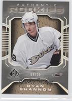 Authentic Rookies - Ryan Shannon #/25