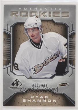 2006-07 SP Game Used Edition - [Base] #102 - Authentic Rookies - Ryan Shannon /999