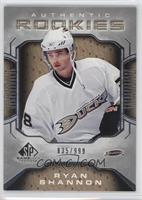 Authentic Rookies - Ryan Shannon #/999