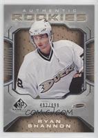 Authentic Rookies - Ryan Shannon #/999