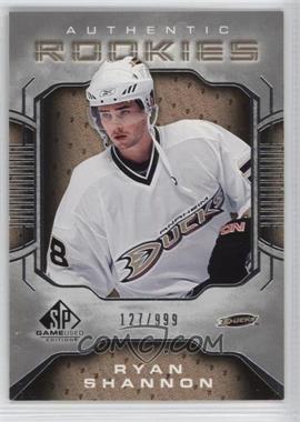 2006-07 SP Game Used Edition - [Base] #102 - Authentic Rookies - Ryan Shannon /999