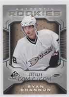 Authentic Rookies - Ryan Shannon #/999