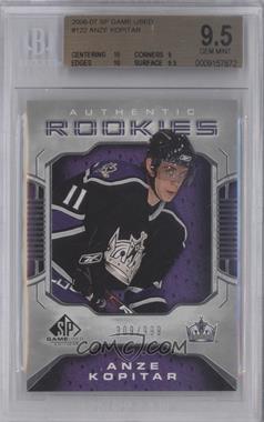 2006-07 SP Game Used Edition - [Base] #122 - Authentic Rookies - Anze Kopitar /999 [BGS 9.5 GEM MINT]