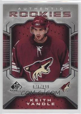 2006-07 SP Game Used Edition - [Base] #143 - Authentic Rookies - Keith Yandle /999
