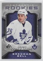 Authentic Rookies - Brendan Bell #/999