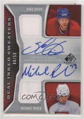 2006-07 SP Game Used Edition - Dual Inked Sweaters #IS2-KR - Michael Ryder, Saku Koivu /50