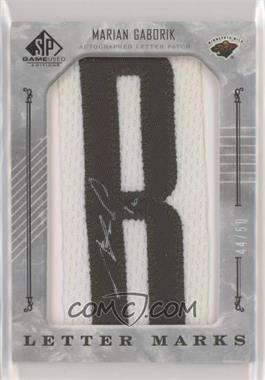 2006-07 SP Game Used Edition - Letter Marks #LM-MG - Marian Gaborik /50