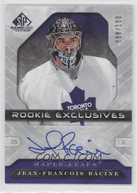 2006-07 SP Game Used Edition - Rookie Exclusives Autographs #RE-JF - Jean-Francois Racine /100