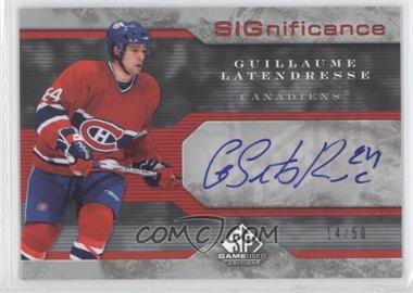 2006-07 SP Game Used Edition - SIGnificance #S-GL - Guillaume Latendresse /50