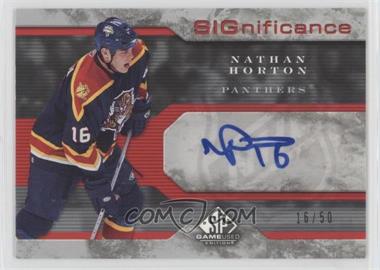 2006-07 SP Game Used Edition - SIGnificance #S-NH - Nathan Horton /50