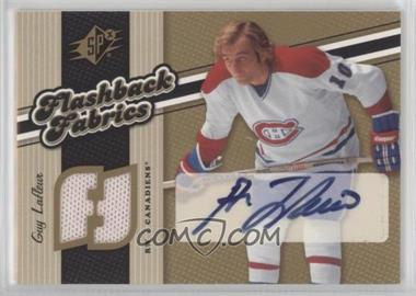 2006-07 SPx - [Base] #129 - Autographed Flashback Fabrics - Guy Lafleur