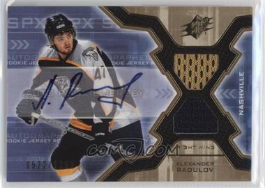 2006-07 SPx - [Base] #195 - Rookie Auto Jersey - Alexander Radulov /1299