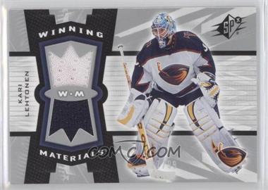 2006-07 SPx - Winning Materials - Spectrum #WM-KL - Kari Lehtonen /99