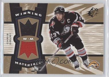 2006-07 SPx - Winning Materials #WM-CD - Chris Drury