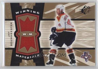 2006-07 SPx - Winning Materials #WM-JB - Jay Bouwmeester