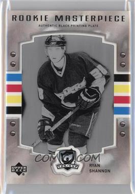 2006-07 Ultimate Collection - [Base] - The Cup Rookie Masterpiece Printing Plate Black Framed #B-62 - Ryan Shannon /1