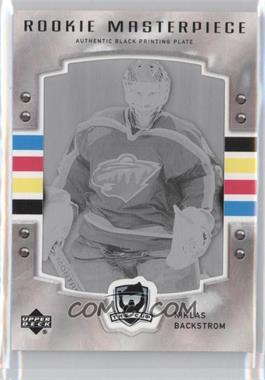 2006-07 Ultimate Collection - [Base] - The Cup Rookie Masterpiece Printing Plate Black Framed #B-80 - Niklas Backstrom /1