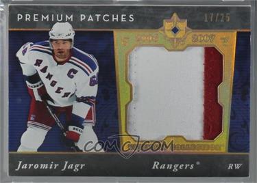 2006-07 Ultimate Collection - Premium Swatches - Patches #PS-JJ - Jaromir Jagr /25 [Noted]