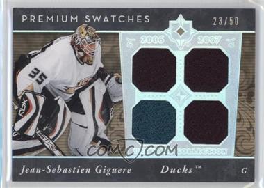 2006-07 Ultimate Collection - Premium Swatches #PS-JG - Jean-Sebastien Giguere /50