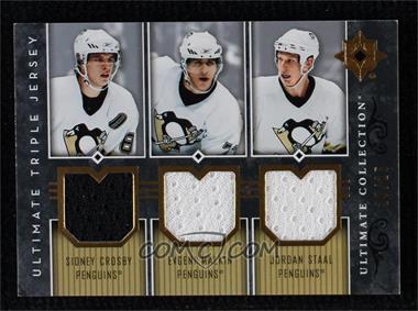 2006-07 Ultimate Collection - Ultimate Triple Jersey #UJ3-CMS - Sidney Crosby, Evgeni Malkin, Jordan Staal /25