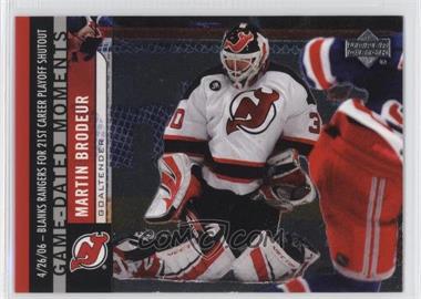 2006-07 Upper Deck - Game-Dated Moments #GD35 - Martin Brodeur