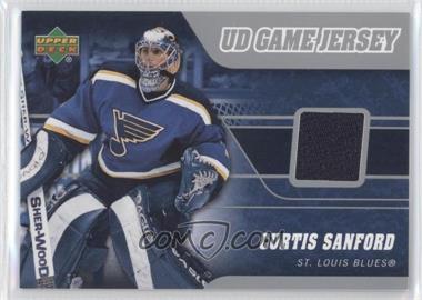 2006-07 Upper Deck - UD Game Jersey #J-CS - Curtis Sanford