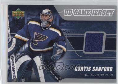 2006-07 Upper Deck - UD Game Jersey #J-CS - Curtis Sanford