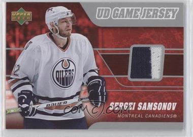 2006-07 Upper Deck - UD Game Jersey #J-SS - Sergei Samsonov