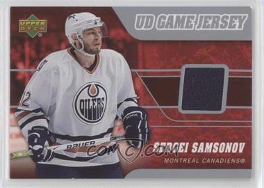 2006-07 Upper Deck - UD Game Jersey #J-SS - Sergei Samsonov