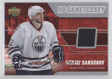 2006-07 Upper Deck - UD Game Jersey #J-SS - Sergei Samsonov