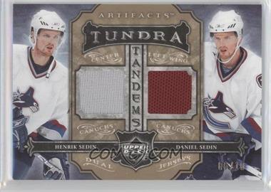 2006-07 Upper Deck Artifacts - Tundra Tandems - Gold #TT-HD - Henrik Sedin, Daniel Sedin /10