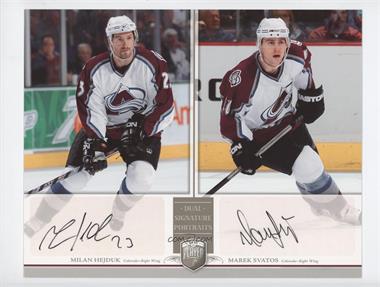 2006-07 Upper Deck Be A Player Portraits - Dual Signature Portraits #DS-HS - Milan Hejduk, Marek Svatos